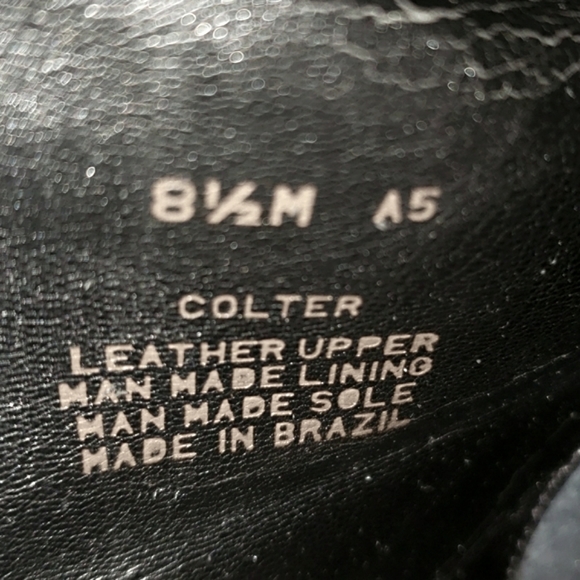 Antonio Melani black leather boots, size 8.5 - Picture 3 of 5